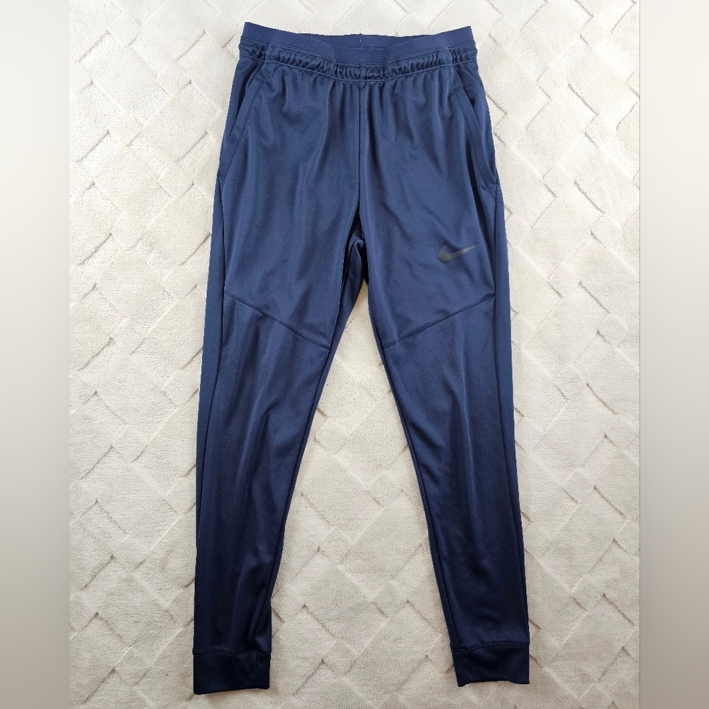 Nike Dry Knit Jogger Sweatpants Mens Small Navy Athleisure Gym Casual